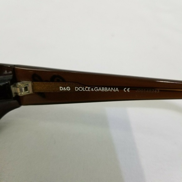 Dolce & Gabbana DD3025 Oval Type Sunglasses 525/13 58 □ 17 125 D & G Logo Brown main image 8